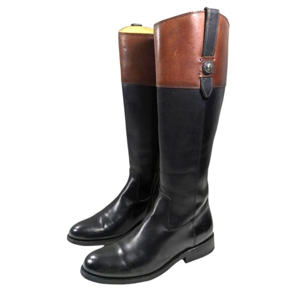 Frye Jayden Button Tall Riding Boots GUC $398 Size 7B   S3080 - Picture 4 of 11